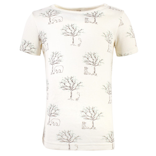 Touched by Nature Organic Cotton Tight-Fit Pajama Set, Birch Trees