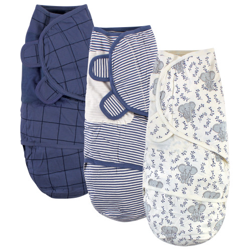Blue | Gllquen Baby Swaddle 0-3 Months 3 Pack