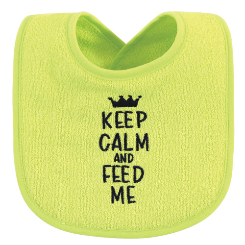 Hudson Baby Cotton Terry Drooler Bibs with Fiber Filling, Food Neutral
