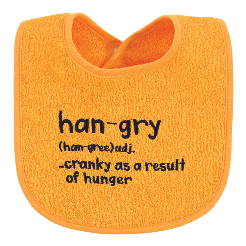 Hudson Baby Cotton Terry Drooler Bibs with Fiber Filling, Food Neutral