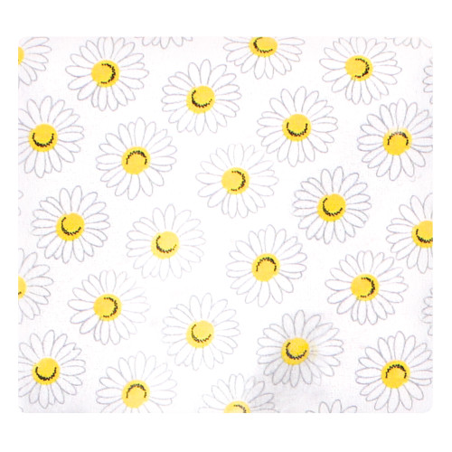 Hudson Baby Cotton Flannel Receiving Blankets, Poppy/Daisy