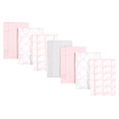 Hudson Baby Cotton Flannel Burp Cloths, Boy Elephant, One Size Hudson