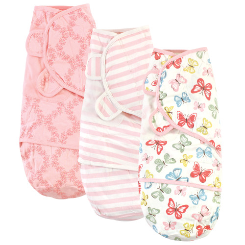 Touched by Nature Organic Cotton Swaddle Wraps, Butterflies, 0-3 Months