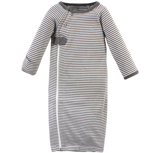 Touched by Nature Organic Cotton Zipper Gowns, Orange Fox