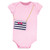 Little Treasure Cotton Bodysuits, Pink Navy Necklace