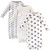 Touched by Nature Organic Cotton Zipper Gowns, Hedgehog Side Zipper