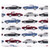 Hudson Baby Cotton Flannel Receiving Blankets Bundle, Vintage Cars