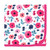 Touched by Nature Organic Cotton Swaddle Blanket and Headband or Cap, Garden Floral