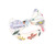 Touched by Nature Organic Cotton Swaddle Blanket and Headband or Cap, Flutter Garden