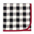 Touched by Nature Organic Cotton Swaddle Blanket and Headband or Cap, Black Plaid