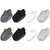 Touched by Nature Organic Cotton Socks with Non-Skid Gripper for Fall Resistance, Solid Black Gray