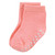 Touched by Nature Organic Cotton Socks with Non-Skid Gripper for Fall Resistance, Solid Black Pink