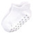 Touched by Nature Organic Cotton Socks with Non-Skid Gripper for Fall Resistance, White No-Show