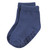 Touched by Nature Organic Cotton Socks with Non-Skid Gripper for Fall Resistance, Blue