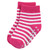 Touched By Nature Organic Cotton Socks with Non-Skid Gripper for Fall Resistance, Pink