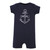 Hudson Baby Cotton Rompers, Captain