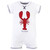 Touched by Nature Organic Cotton Rompers, Lobster