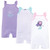Hudson Baby Cotton Rompers, Mermaid