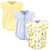 Hudson Baby Cotton Rompers, Lemon