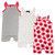 Touched by Nature Organic Cotton Rompers, Poppy