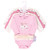 Little Treasure Cotton Bodysuits, Floral Baby Bear 5-Pack