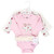 Little Treasure Unisex Baby Cotton Bodysuits, Floral Baby Bear