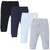 Touched by Nature Organic Cotton Pants, Navy Gray Solid