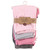 Touched by Nature Organic Cotton Pants, Pink Gray Solid