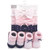 Hudson Baby Headband and Socks Set, Pink Polka Dot