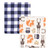 Hudson Baby Silky Plush and Coral Fleece Blanket, Forest
