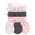 Hudson Baby Cotton Headband and Scratch Mitten Set, Berry Floral
