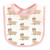 Hudson Baby Cotton Bib and Headband or Caps Set, Fawn