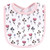 Hudson Baby Cotton Bib and Headband or Caps Set, Wild Flower