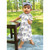 Hudson Baby Cotton Bib and Headband or Caps Set, Periwinkle