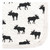 Hudson Baby Quilted Cotton Washcloths, Moose