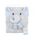 Hudson Baby Cotton Animal Face Hooded Towel, White Dots Gray Elephant