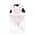 Hudson Baby Cotton Poly Animal Face Hooded Towel, Cow