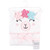 Hudson Baby Cotton Animal Face Hooded Towel, Flower Llama
