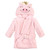 Hudson Baby Plush Animal Face Bathrobe, Pig