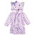 Hudson Baby Plush Animal Face Bathrobe, Purple Elephant