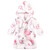 Hudson Baby Plush Animal Face Bathrobe, Pink Floral