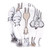 Hudson Baby Cotton Scratch Mittens, Pink Safari
