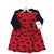 Hudson Baby Cotton Dress and Cardigan Set, Red Moose Bear