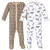 Hudson Baby Cotton Sleep and Play, Modern Pink Safari