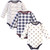 Hudson Baby Quilted Long Sleeve Cotton Bodysuits, Football