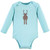 Hudson Baby Cotton Long-Sleeve Bodysuits, Gray Forest
