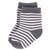 Hudson Baby Cotton Rich Newborn and Terry Socks, Gray White Star