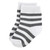 Hudson Baby Cotton Rich Newborn and Terry Socks, Gray White Star