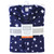 Hudson Baby Plush Sleeping Bag, Sack, Blanket, Navy Stars