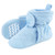 Hudson Baby Quilted Booties, Light Blue